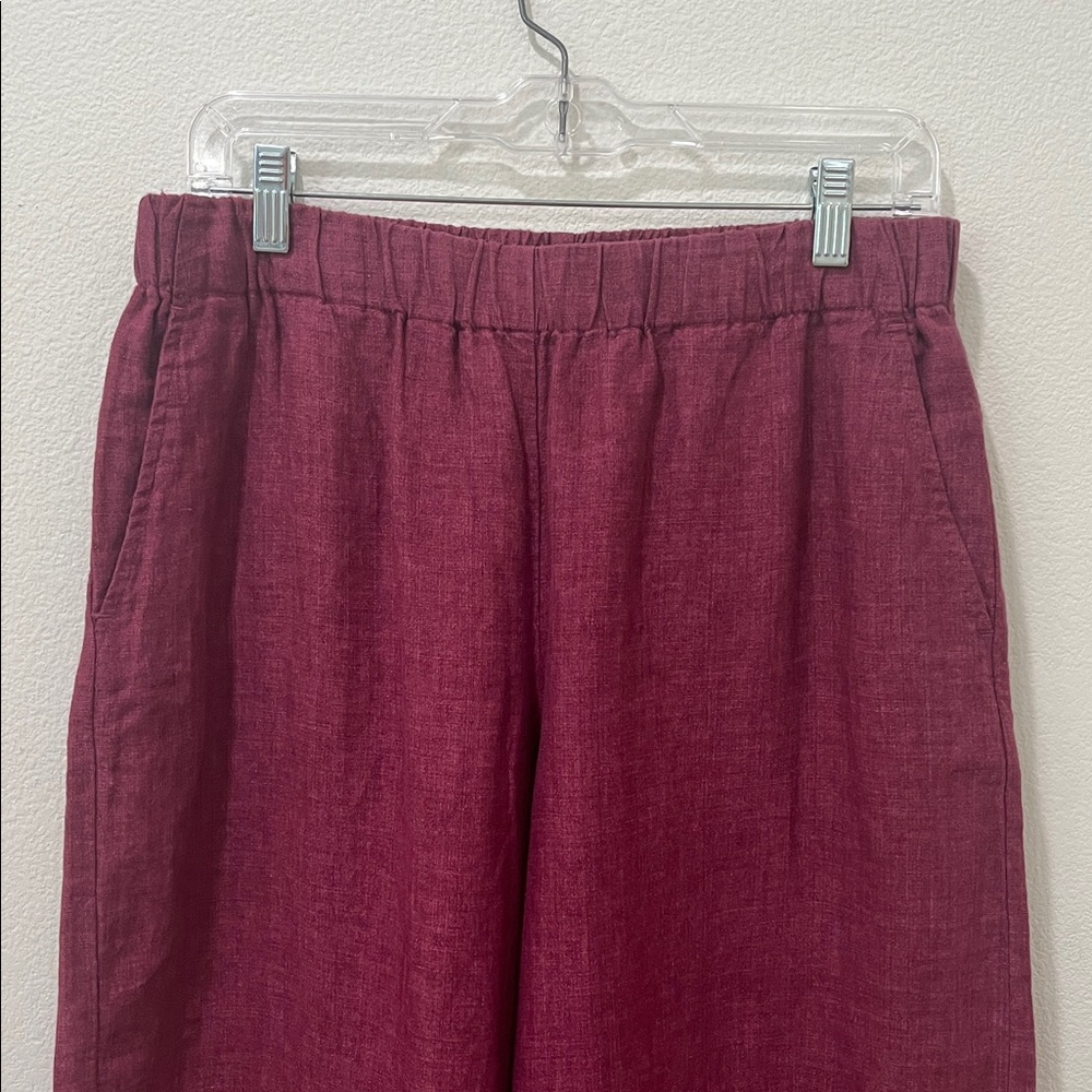 Eileen Fisher Delave Wide-Leg Linen Pant - Picture 2 of 10